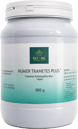 HUAIER Trämetes Plus 900 g von SLT AG, Nahaufnahme der Verpackung mit Produktbeschreibung und Logo.