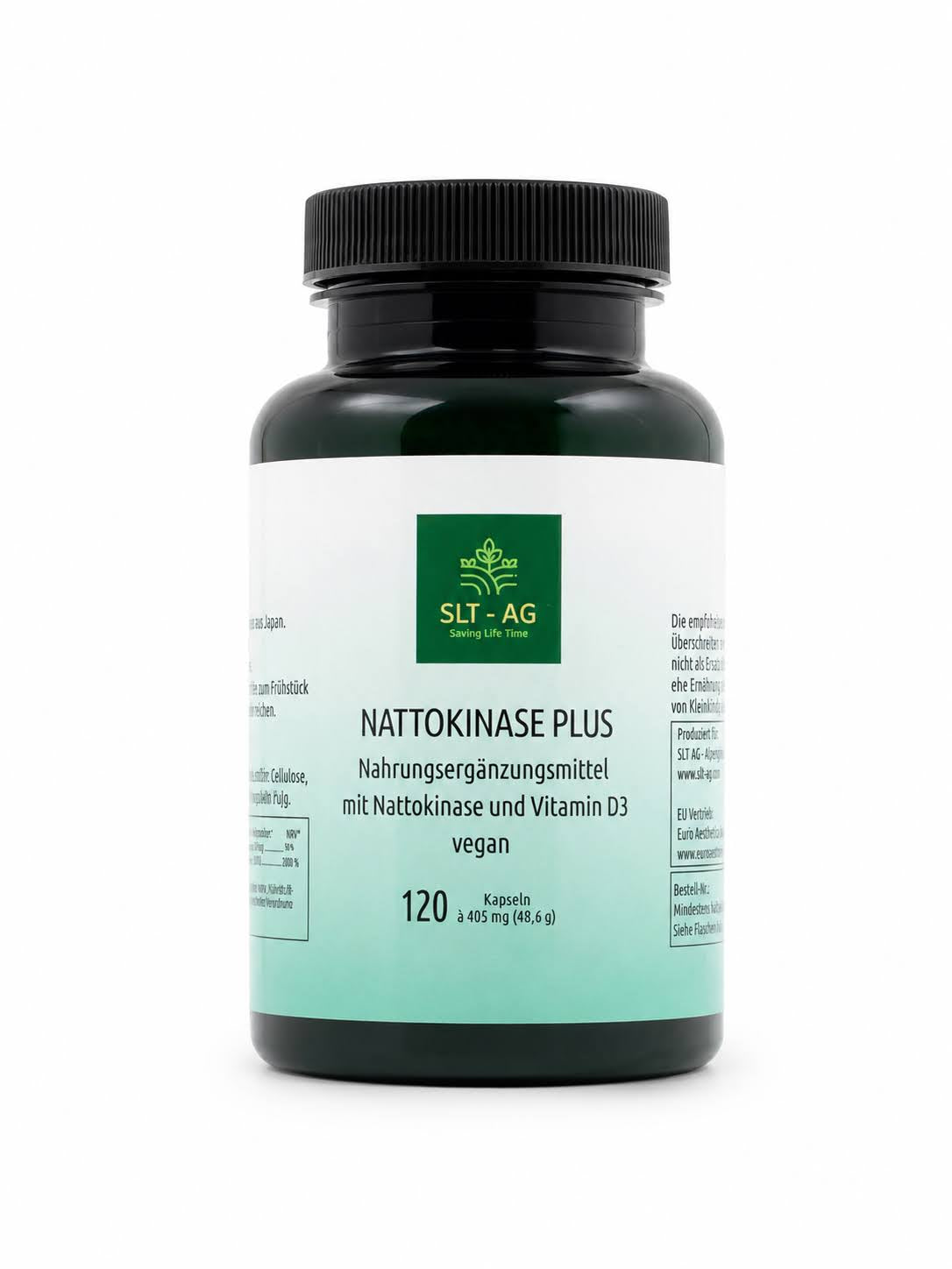 Nattokinase Plus von SLT AG, Kapseln mit natürlicher Enzymkraft und Vitamin D3